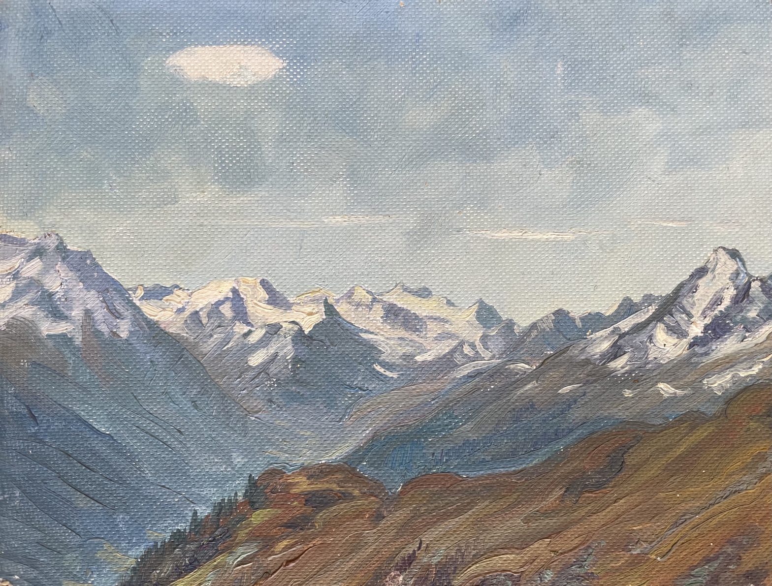 Blick in die Alpen von Erich Kittmann